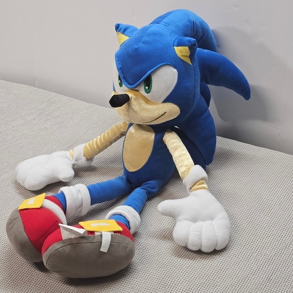 Sonic the Hedgehog Plush 24 Inch Large Stuffed Animal SEGA 2023 5268/126664 Blue - Picture 14 of 16